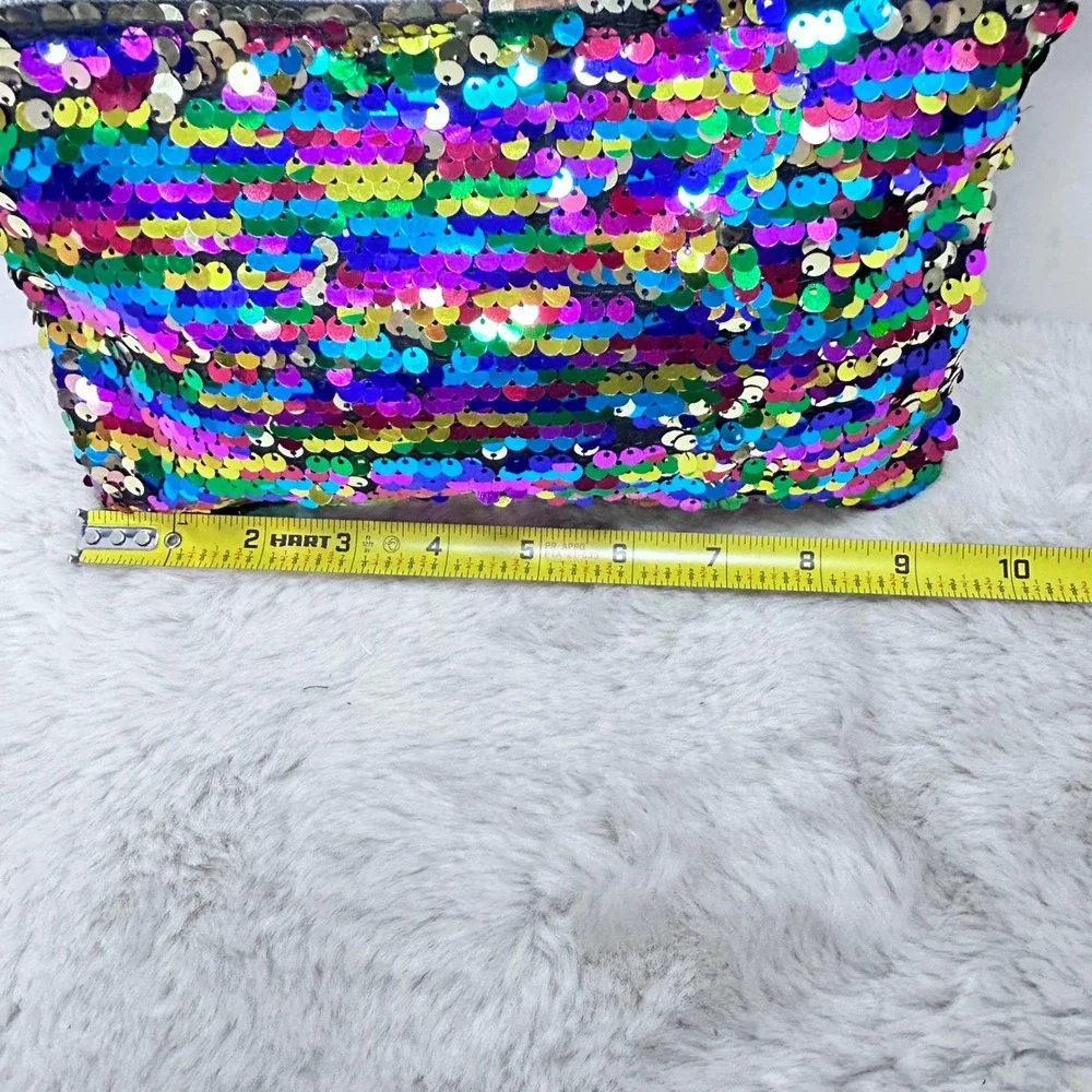 Sparkling Sequin Cosmetic Pouch Bag Clutch/Purse Mermaid Flip Flop Sequin‎